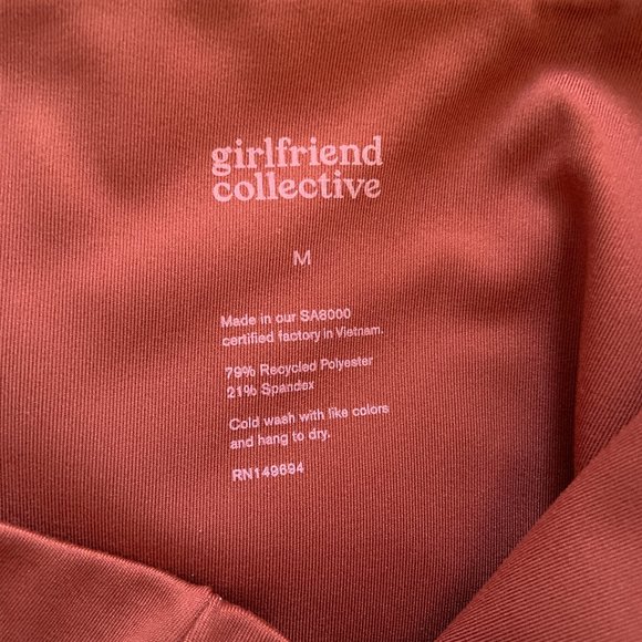 Girlfriend Collective Compressive High-Rise Leggings 28" in Sedona Rust Size M - Picture 11 of 11